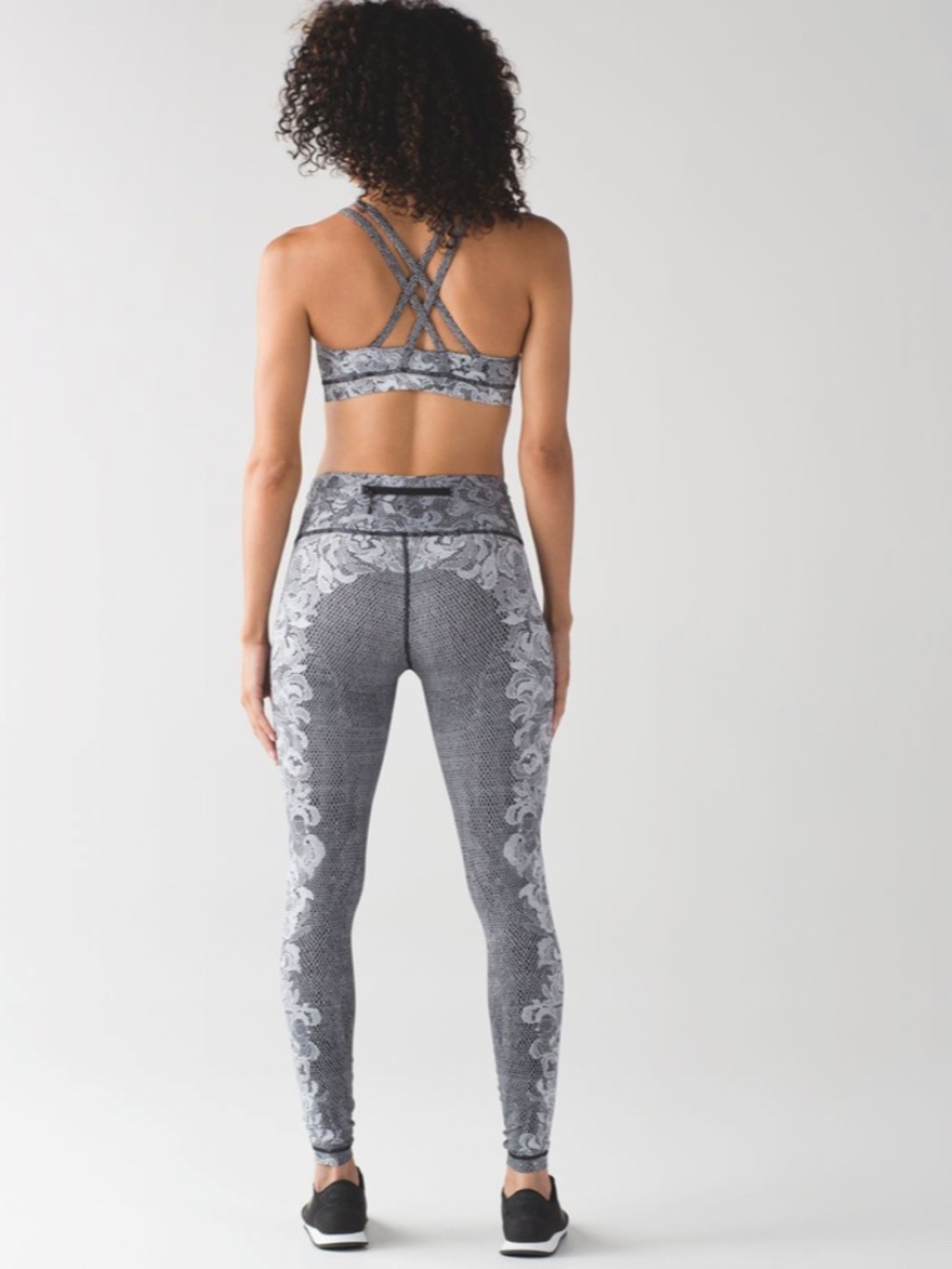 LULULEMON SPEED WUNDER TIGHT (Nulux) Florence Speed Wunder 50 G White Black